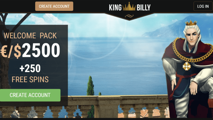 King Billy Casino New Player Bonus