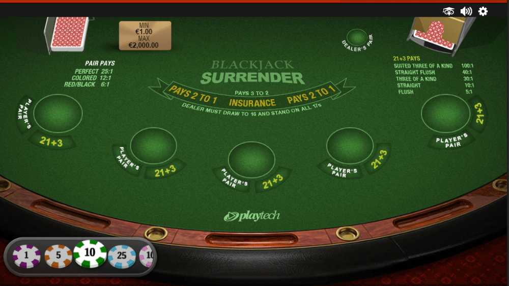 Blackjack Surrender Review and Analysis BlackjackChamp