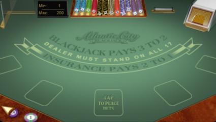 Límites de mesa en Atlantic City Blackjack