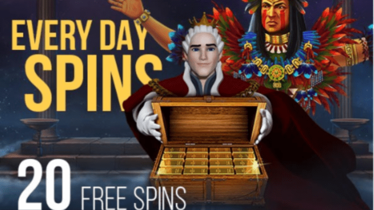 Daily spins offer at King Billy Casino