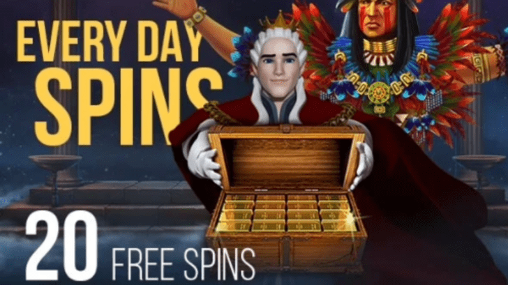 Daily free spins at King